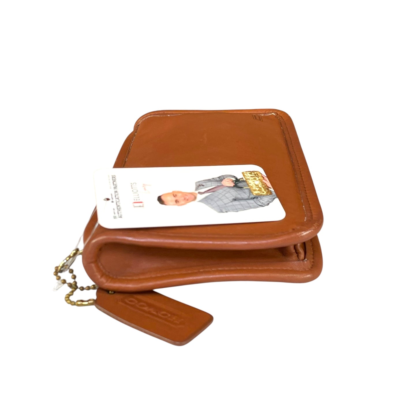 Coach Slim Pouch Brown Legacy Leatherware Zip