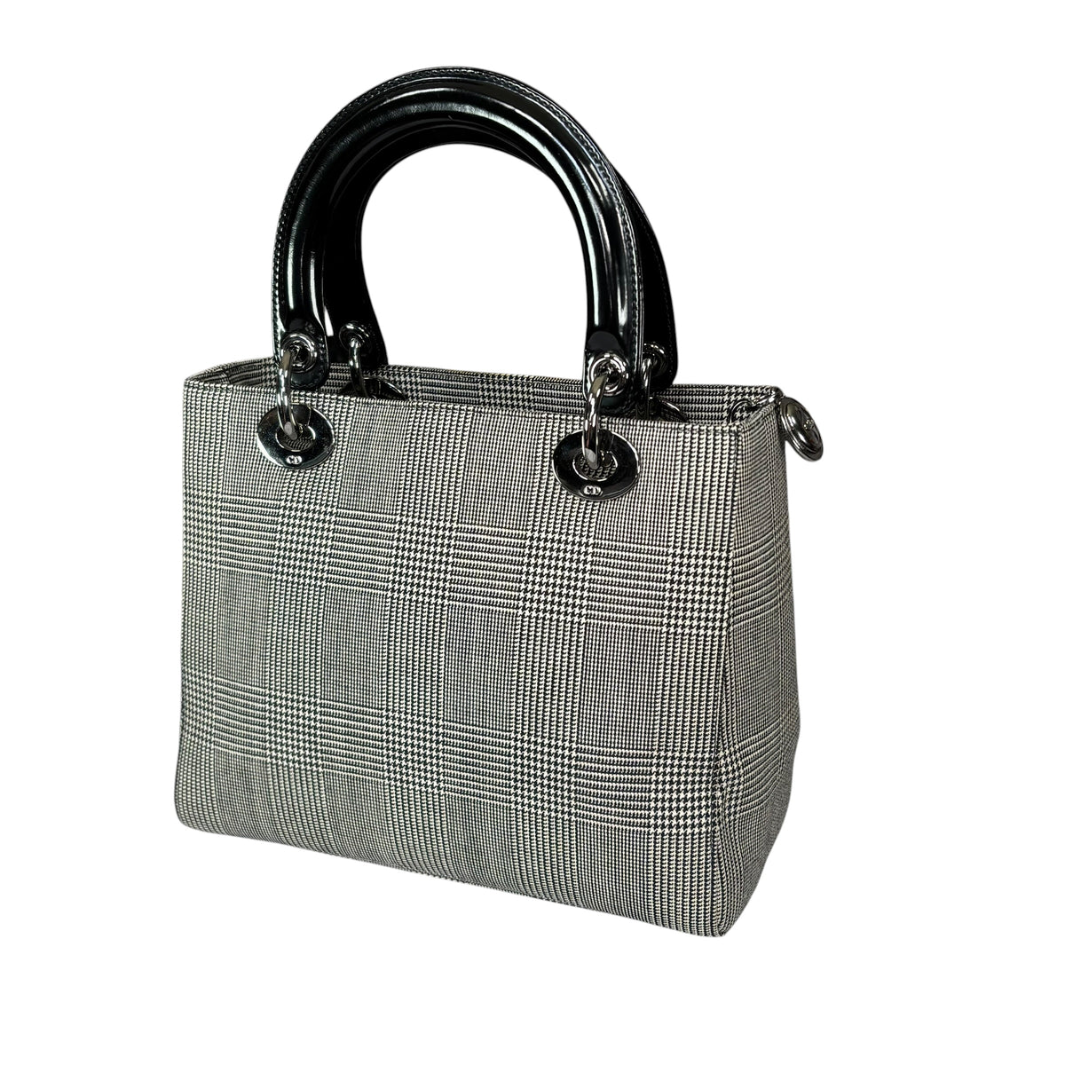 Christian Dior Lady Dior SHW Houndstooth Medium Purse
