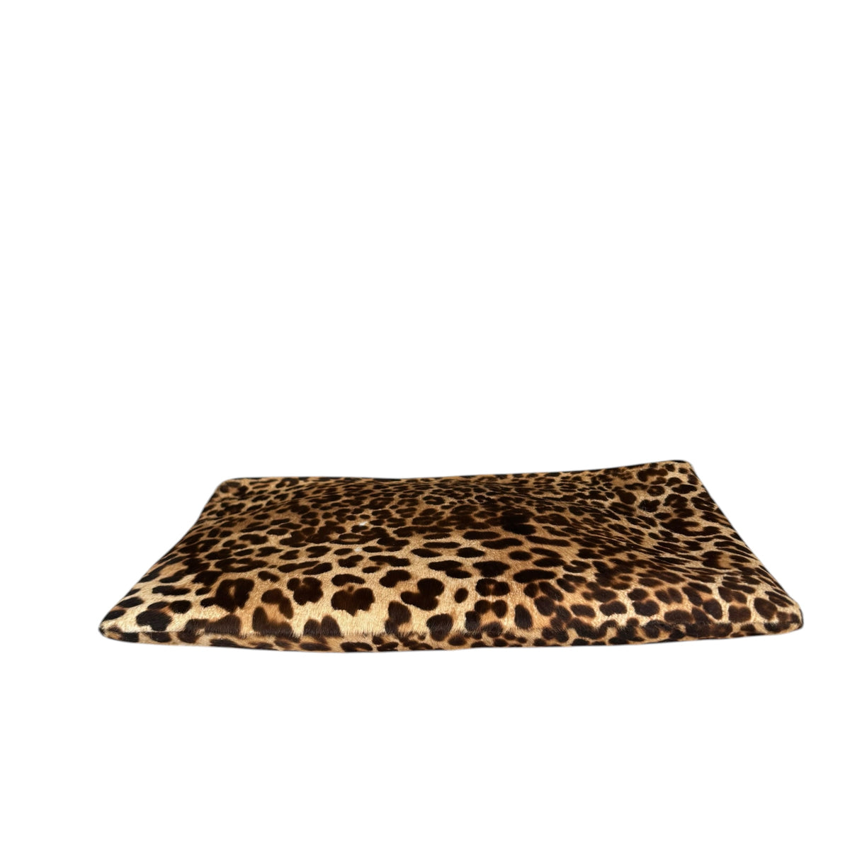 Salvatore Ferragamo Hair-Calf Envelop Cheetah Print Clutch Zip Pouch