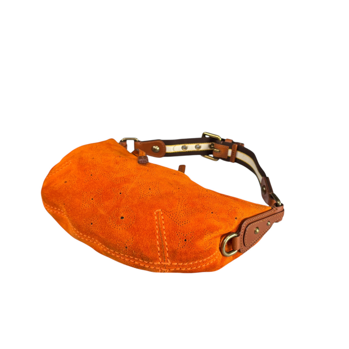 Louis Vuitton Y2K Onata Orange Suede Mahina PM Mini Leather Hobo Purse