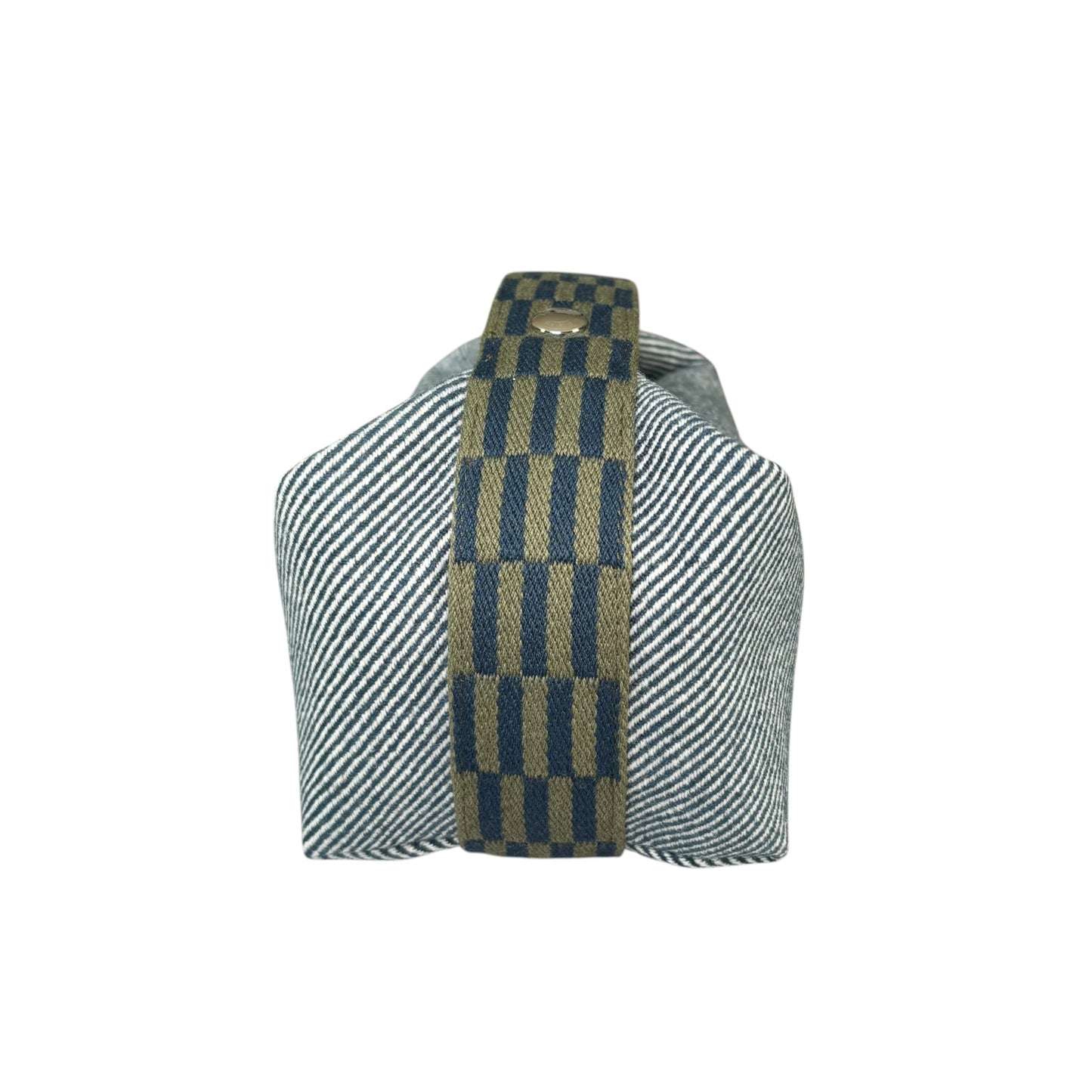 Hermes Bride-A-Brac Au Carre Case Navy / Green Wool