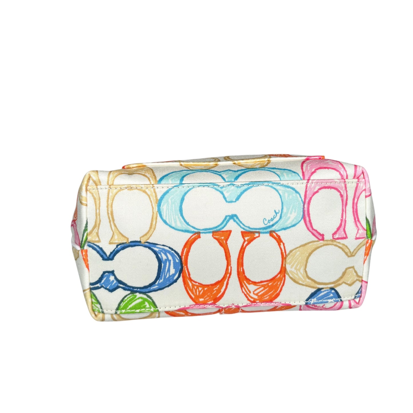 Coach Y2K Mini Make-Up Pouch Multi Scribble Monogram Bag