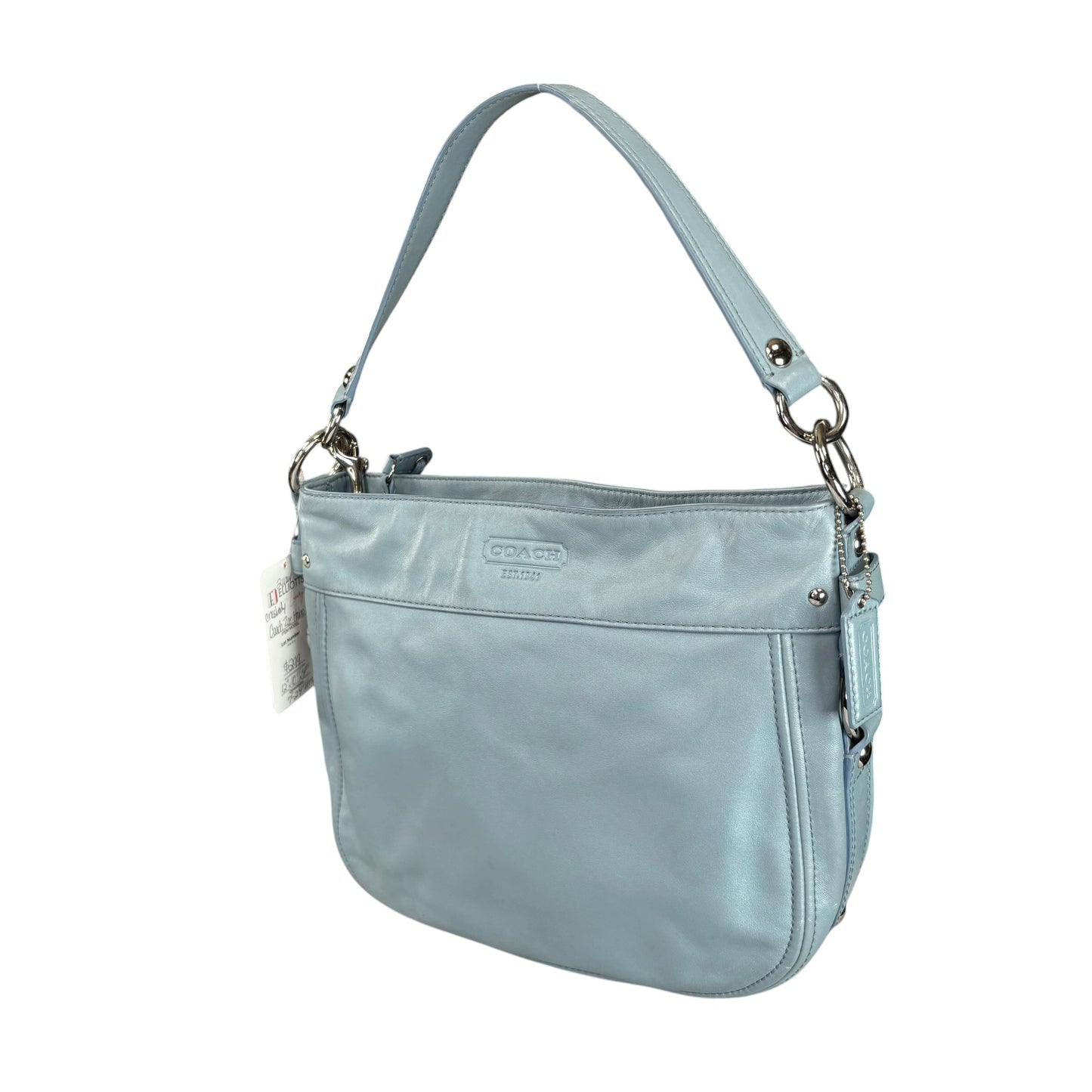Coach Zoe Light Blue SHW 2-Way Shoulder Hobo Purse