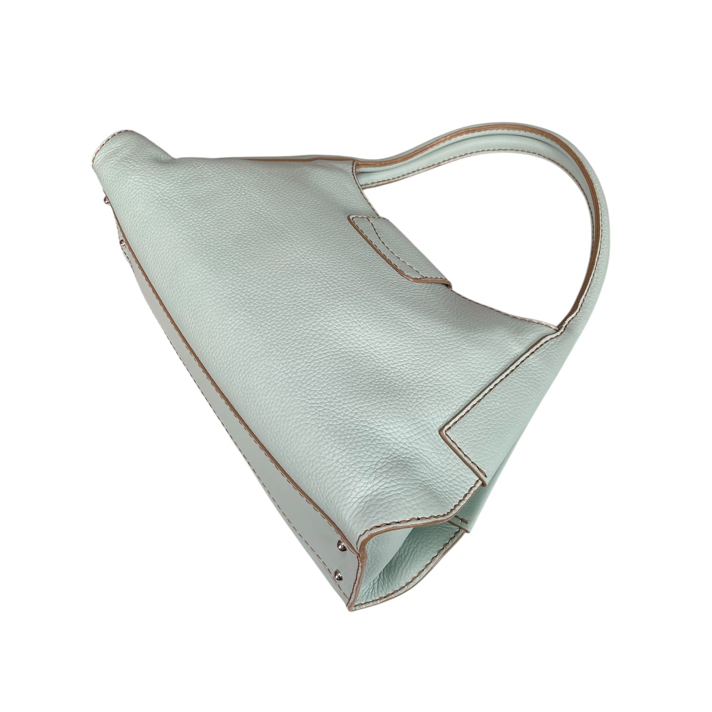 Tod’s D Bag Hobo Mint /Taupe Pebbled Leather SHW Shoulder Bag