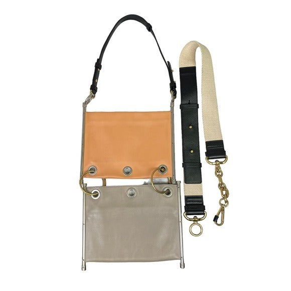 Chloe Roy Double Lay Reversible Convertible Transforming Shoulder Crossbody Bag