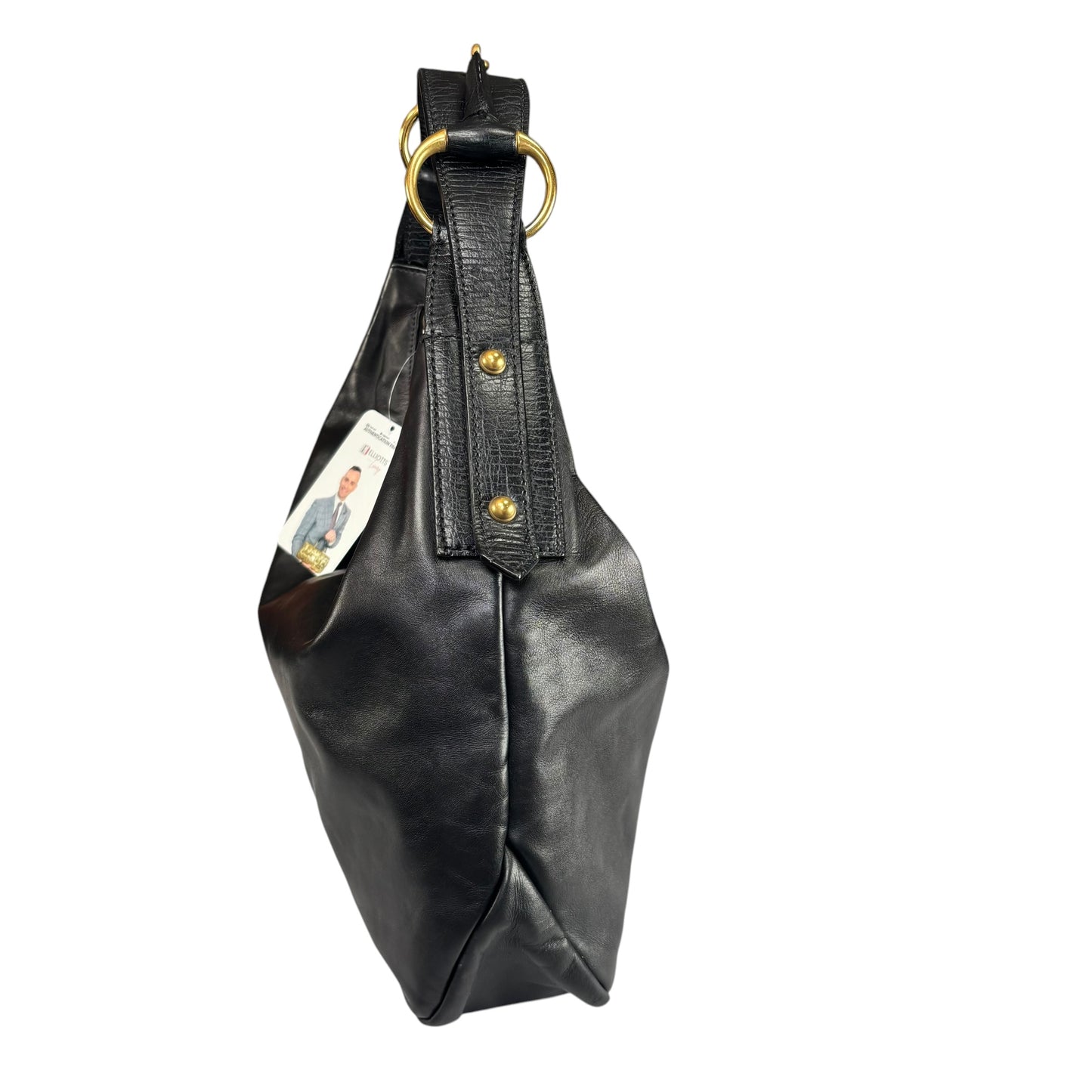 Gucci Y2K Horsebit GHW Black Leather Shoulder Hobo Purse