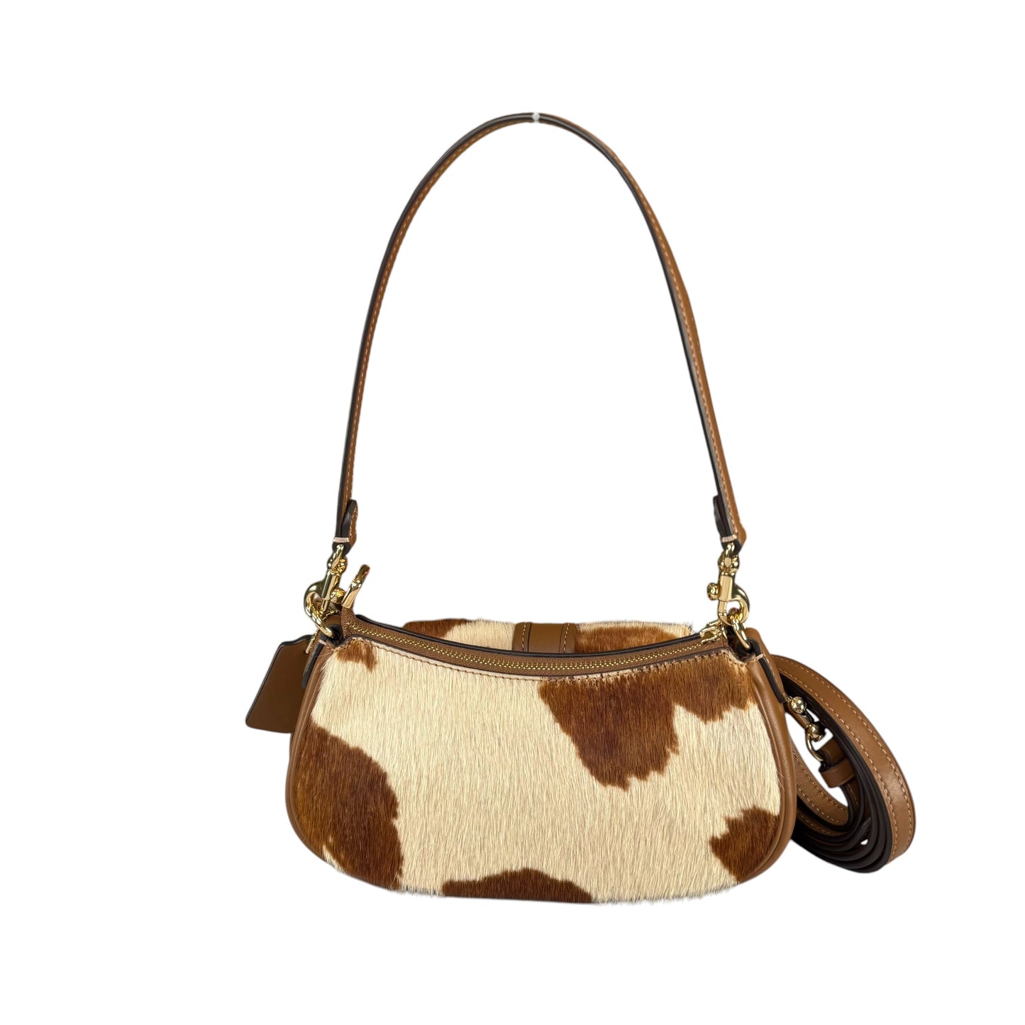 Coach Ashton Mini Brown GHW Hair Calf 2-Way Shoulder Purse
