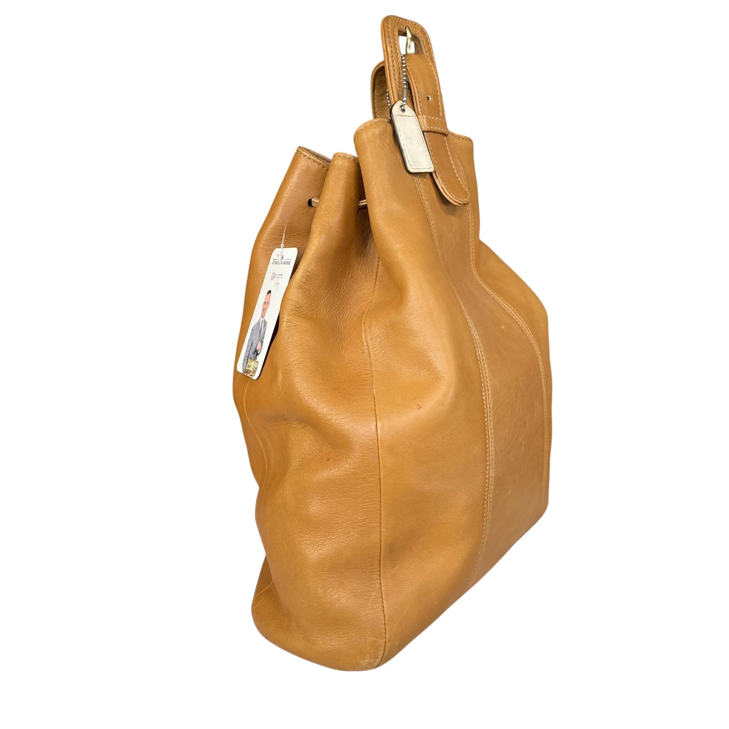 Coach Sonoma Tan Leather Sling Backpack Drawstring  Shoulder Bucket Tote