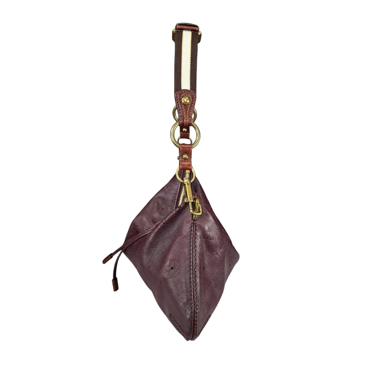 Louis Vuitton Limited Edition Mahina Bordeaux Leather Onatah PM Pouchette Hobo