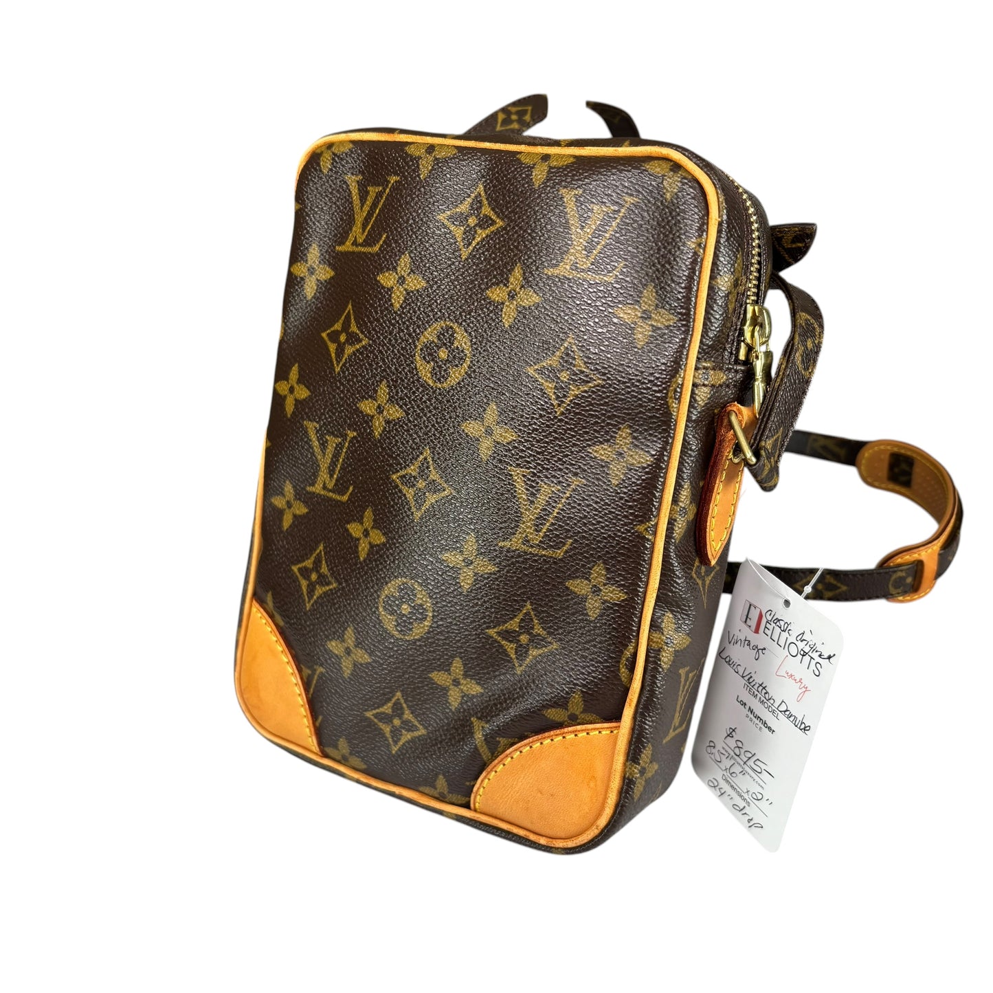 Louis Vuitton Danube PM Crossbody Monogram Canvas Bag
