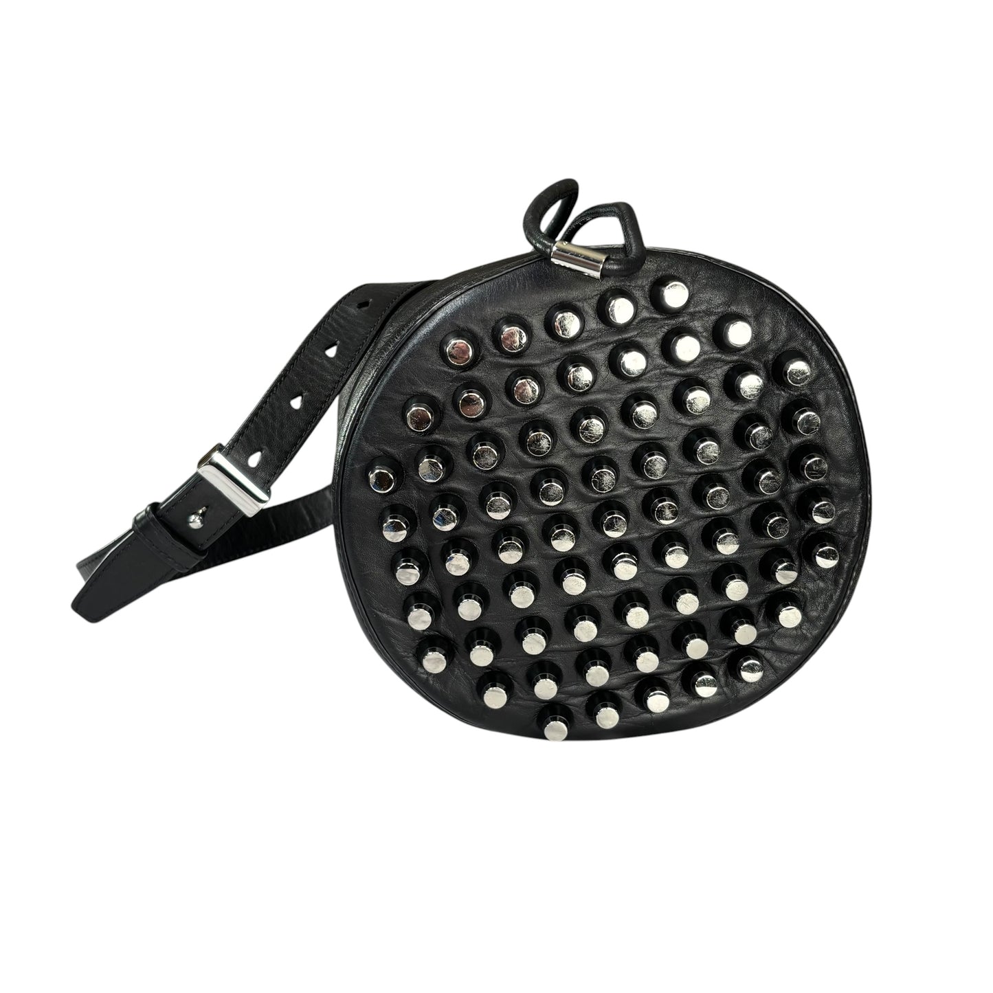 Alexander Wang Diego Bucket SHW Black Leather Crossbody