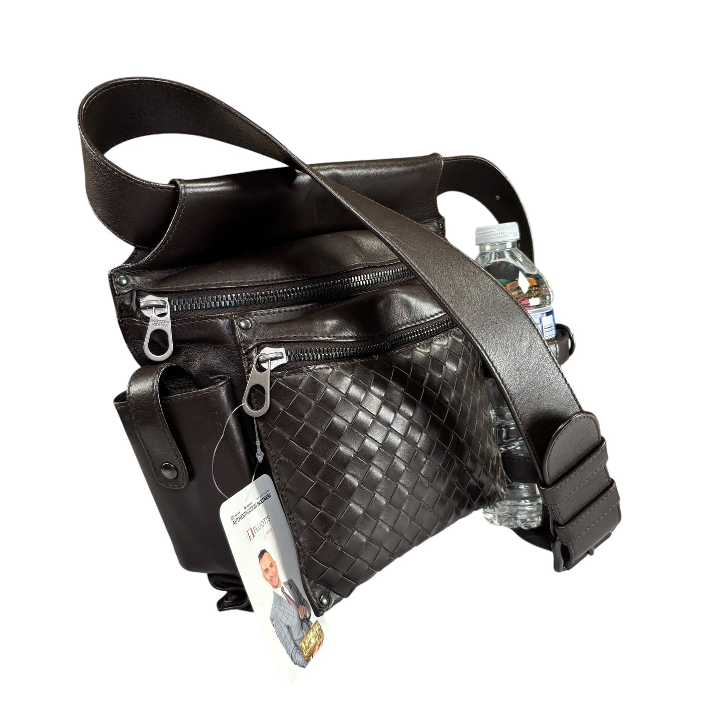 Bottega Veneta Travel Brown Leather Belt Bum Sling Pack Fanny Bag