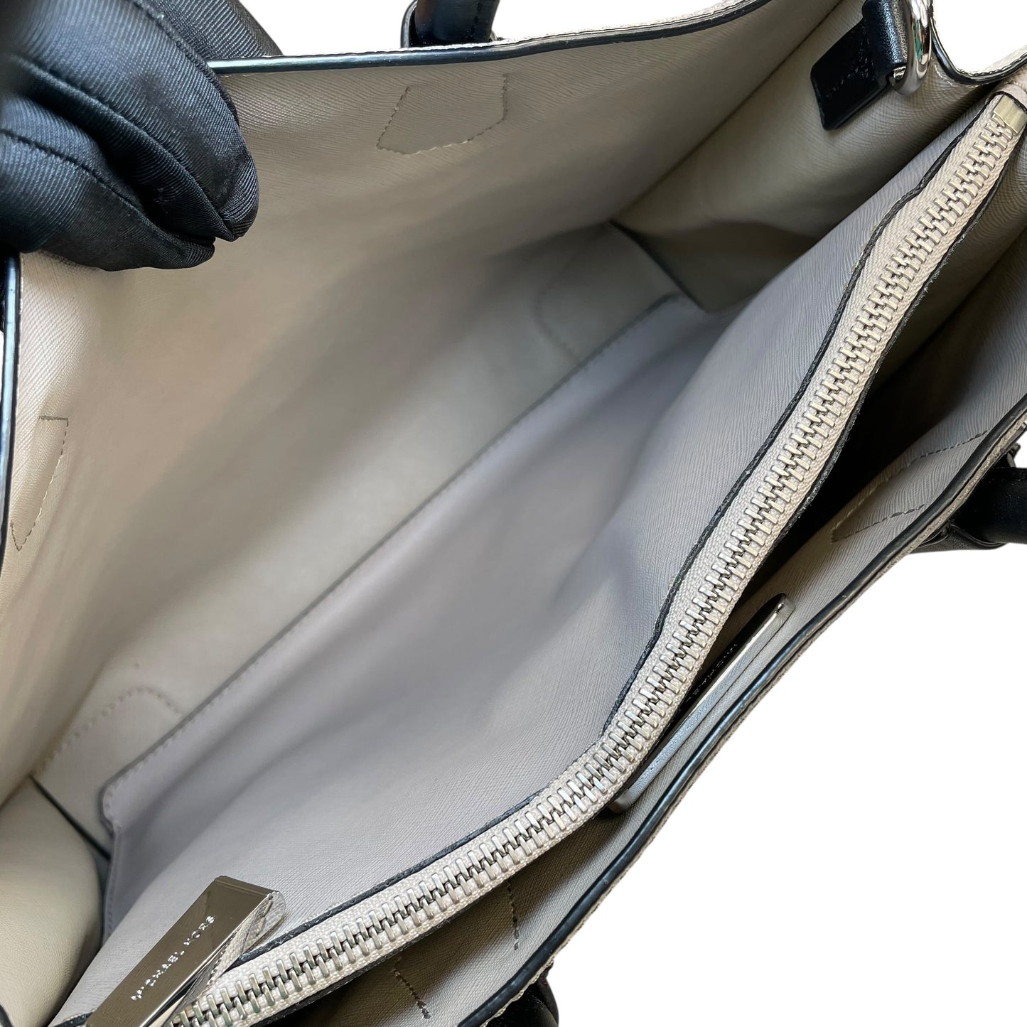 Michael Kors Mercer Large Tricolor Leather SHW Tote 2-Way Crossbody