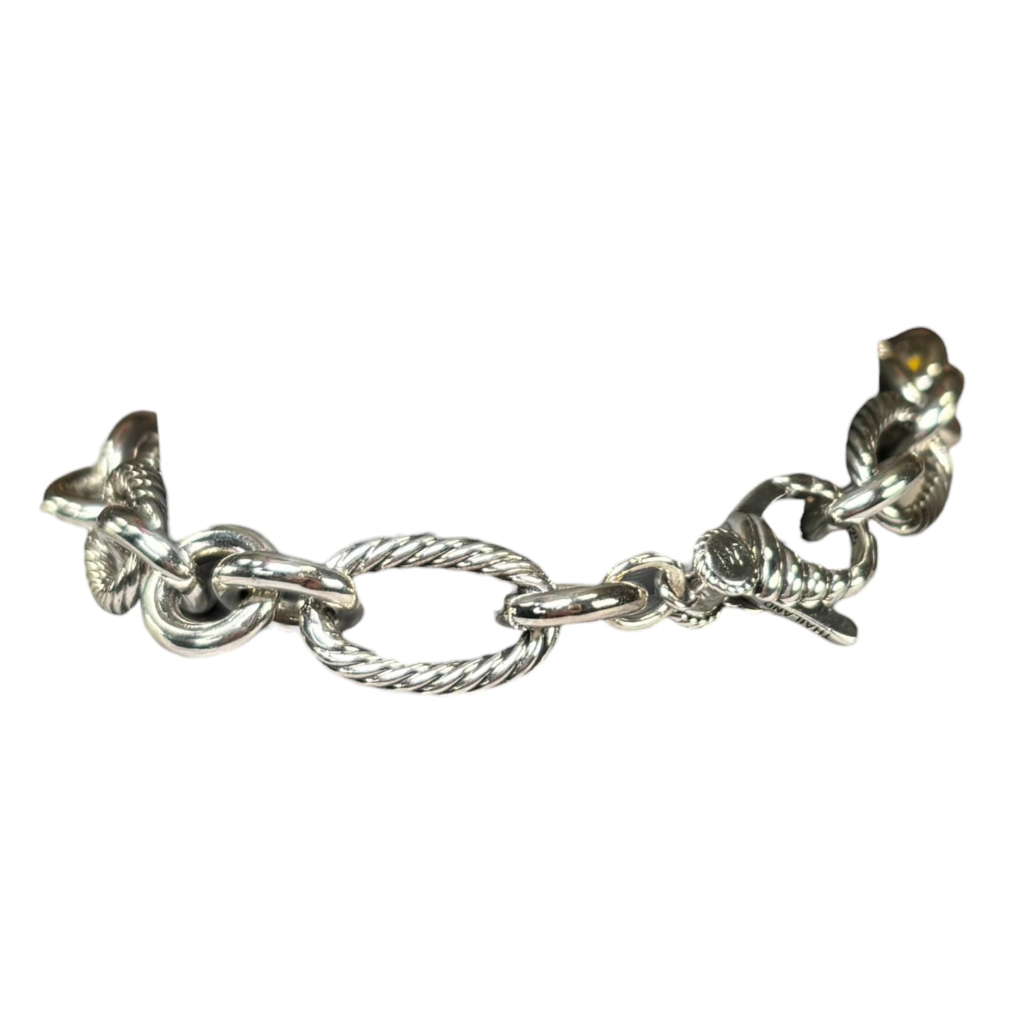 JAI by John Hardy Chunky Sterling Silver Oval Cable Link Bracelet 7” 925