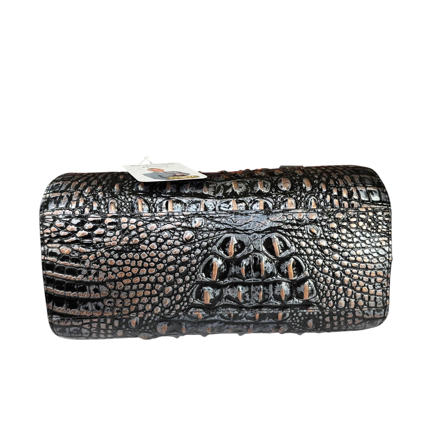 Brahmin Claire Metallic Melbourne Embossed Barrel 2-Way Bag