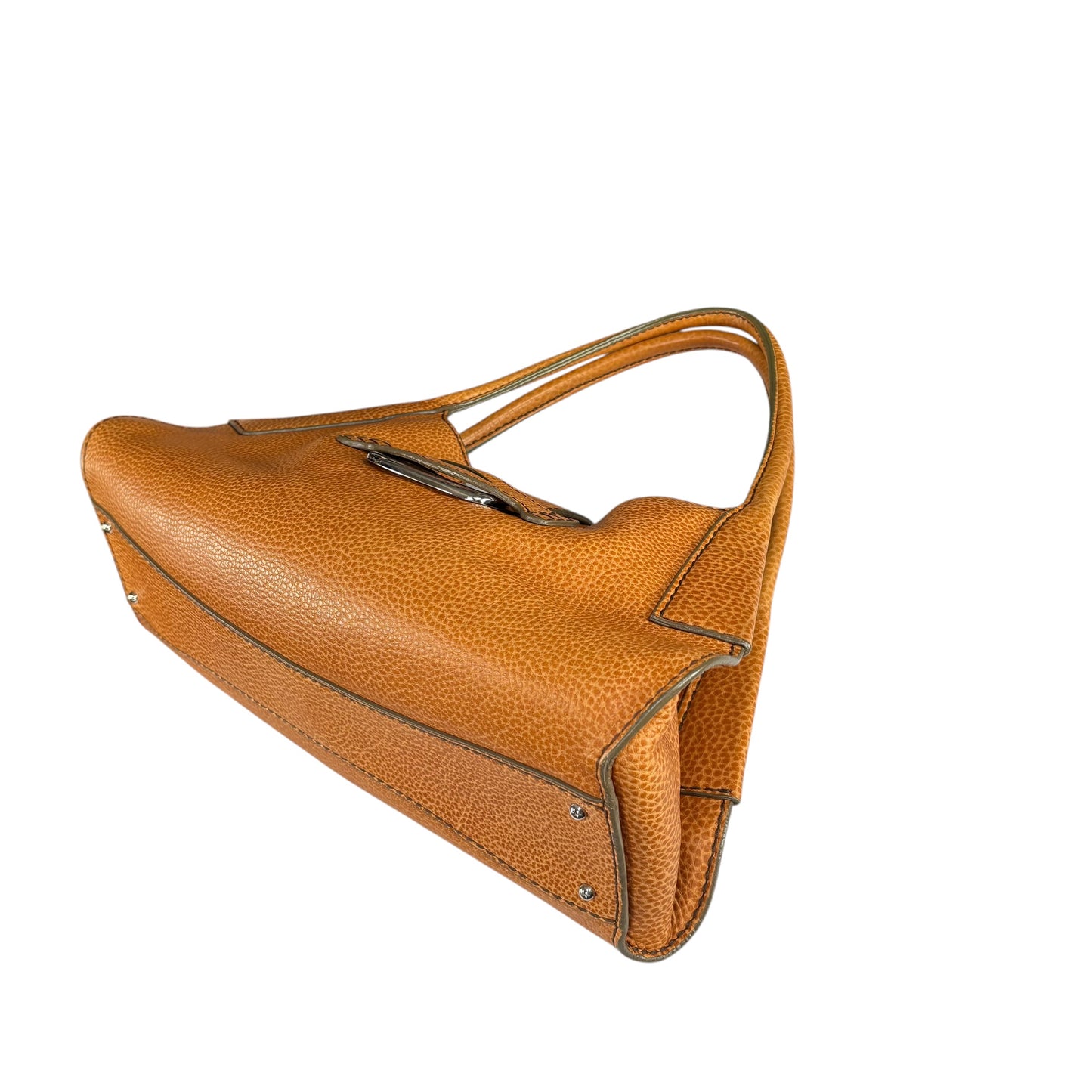 TOD’s Golden Brown SHW Pebbled Leather Hobo Shoulder Purse