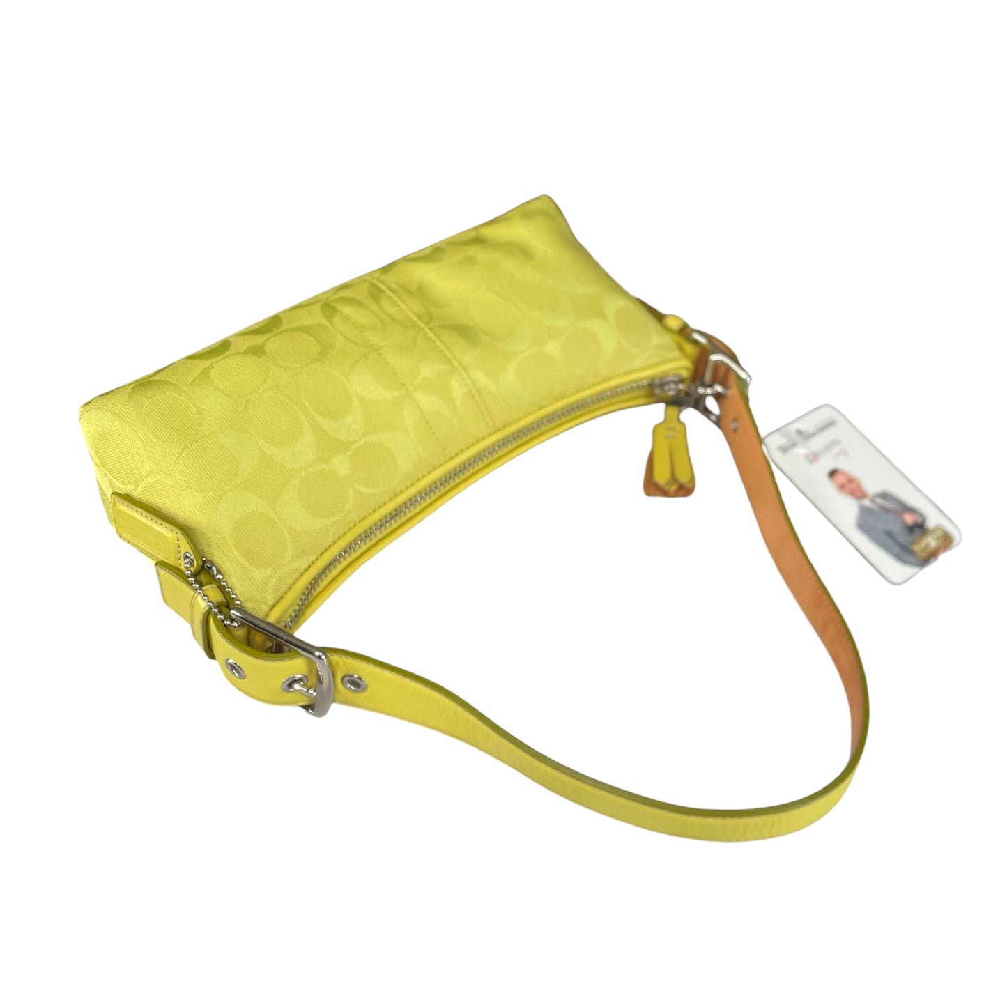 Coach Demi Y2K Signature C Lime Shoulder Purse
