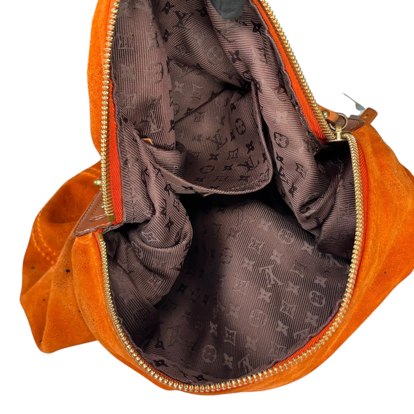 Louis Vuitton Y2K Onatah Orange Suede Mahani Shoulder Hobo