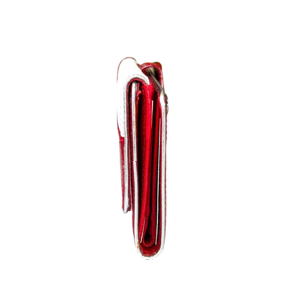 Christian Dior Y2K Cadillac Red / White Compact Wallet
