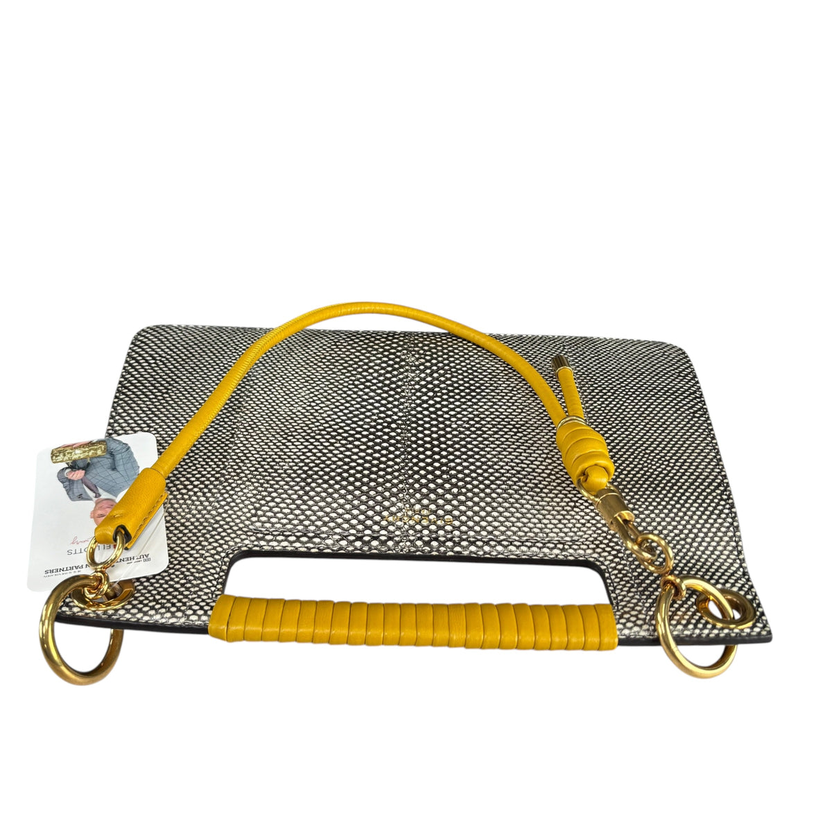 Givenchy Whip Embossed Leather Mustard 3-Way Shouder Purse