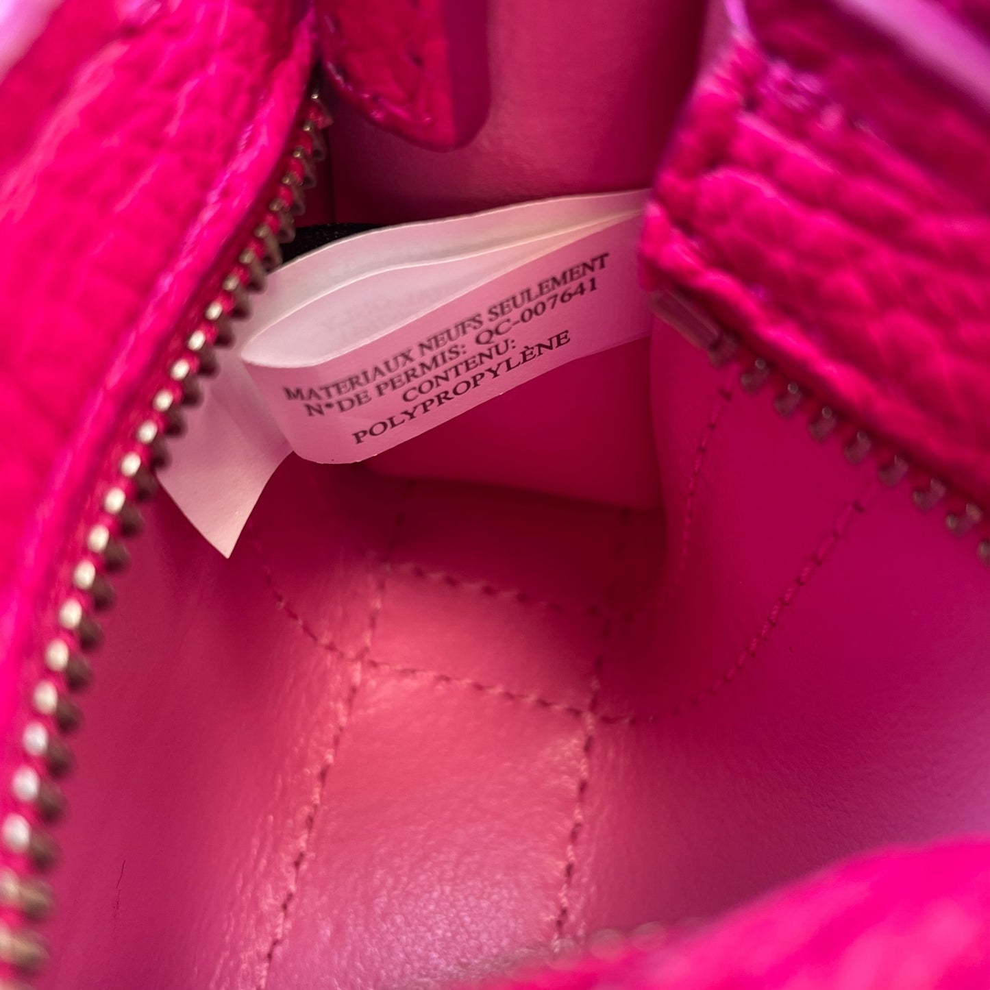 Marc Jacobs The Tote Bag Nano Leather Bag Charm / Keychain Pink Mini Tote