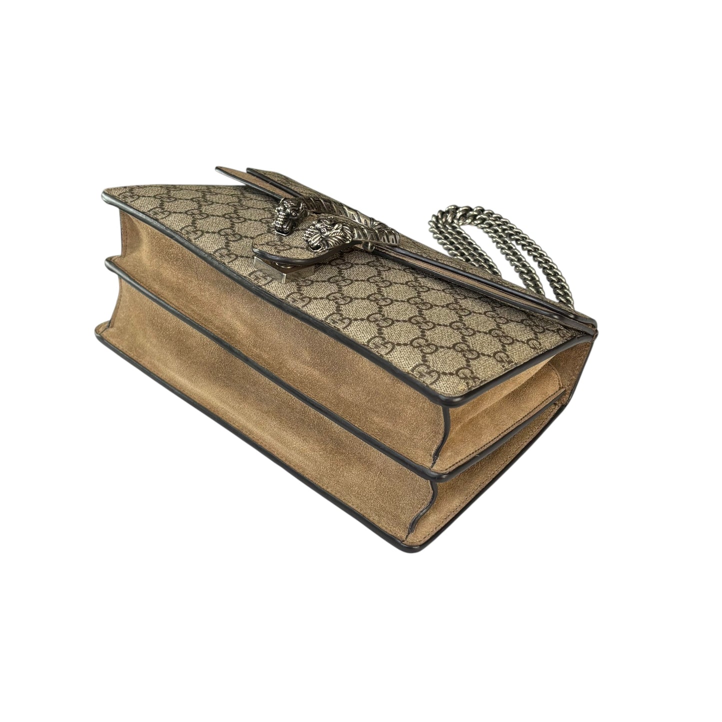 Gucci GG Dionysus Medium GG Supreme Canvas / Suede Shoulder Purse