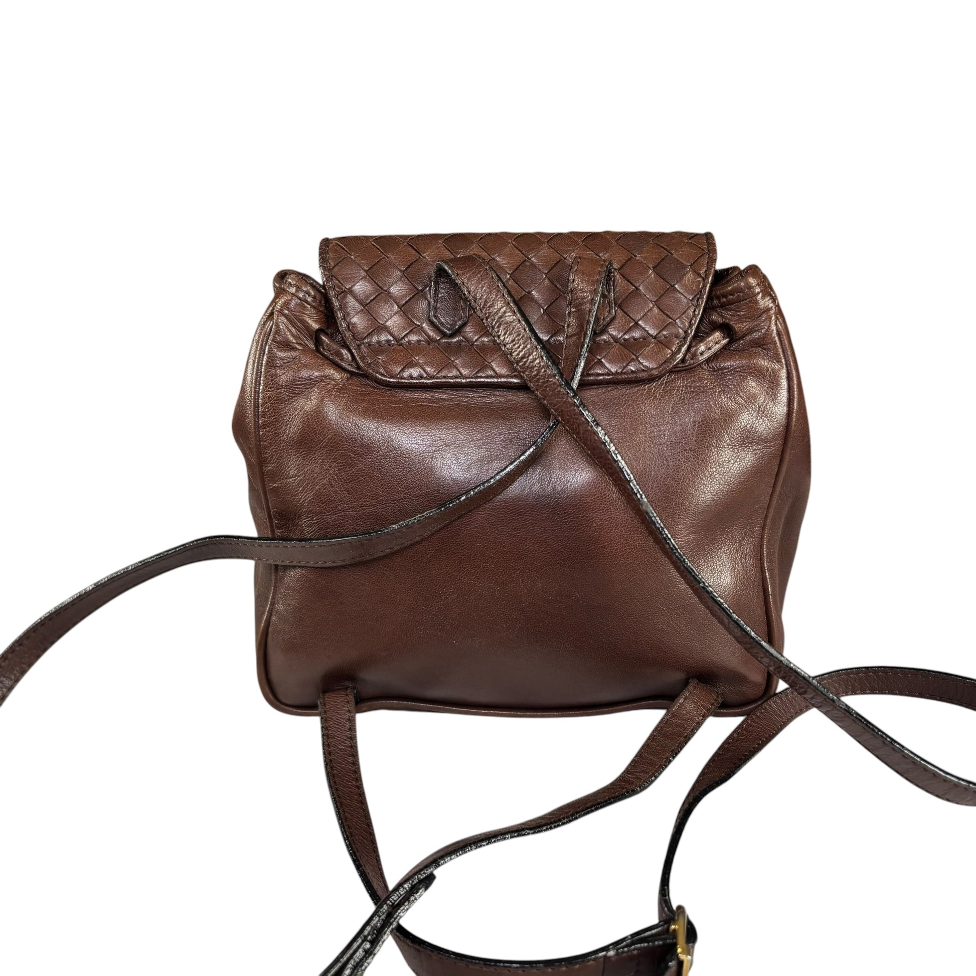 bottega leather backpack Bottega Veneta Mini Brown Leather Backpack – Elliott's Luxury