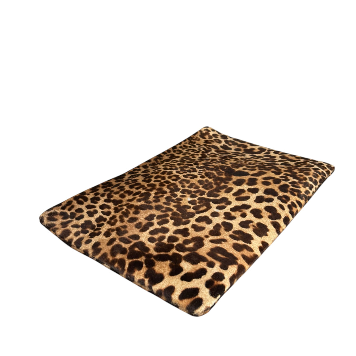 Salvatore Ferragamo Hair-Calf Envelop Cheetah Print Clutch Zip Pouch
