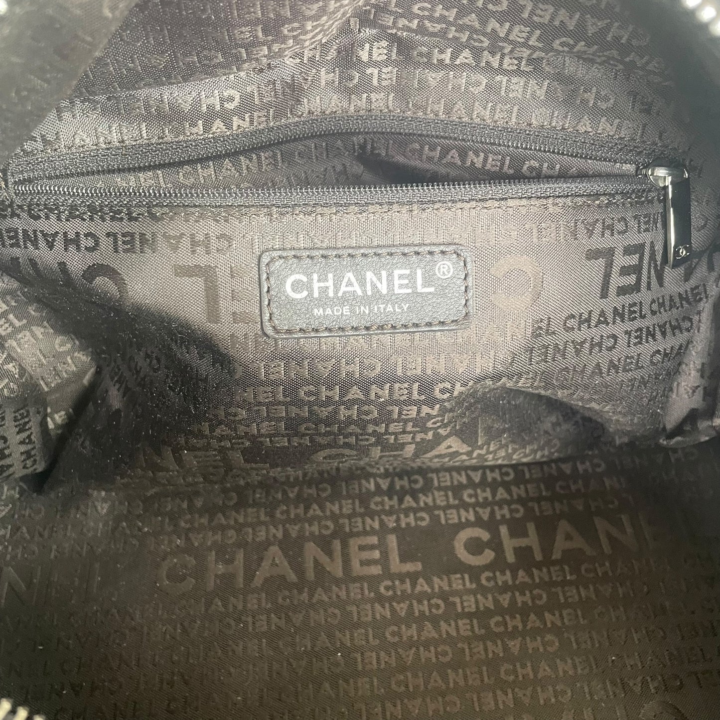 Chanel CC Bolt Deerskin Boston Dark Brown Studded Purse