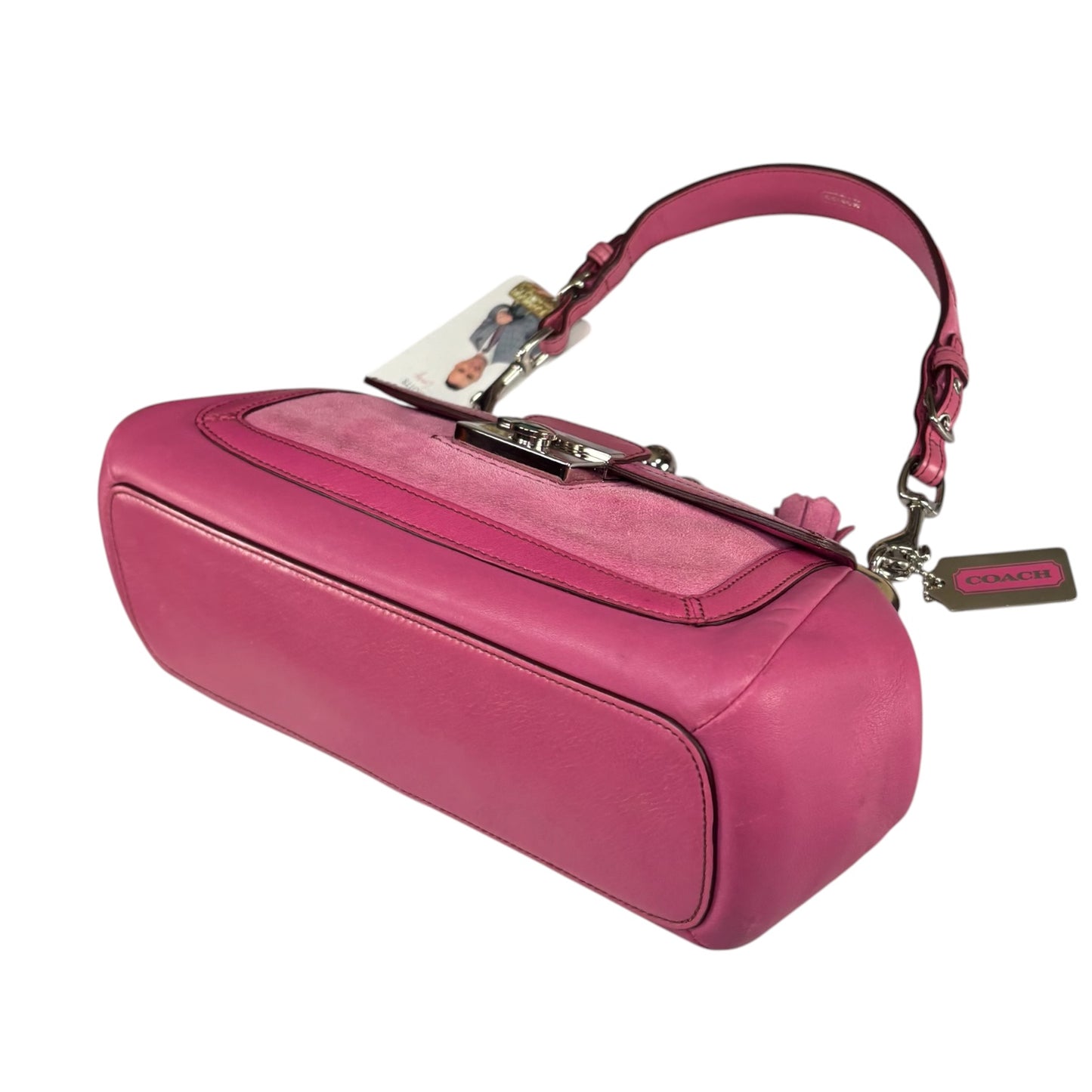 Coach Parker Kiss-Lock Y2K SHW Suede / Leather Purse