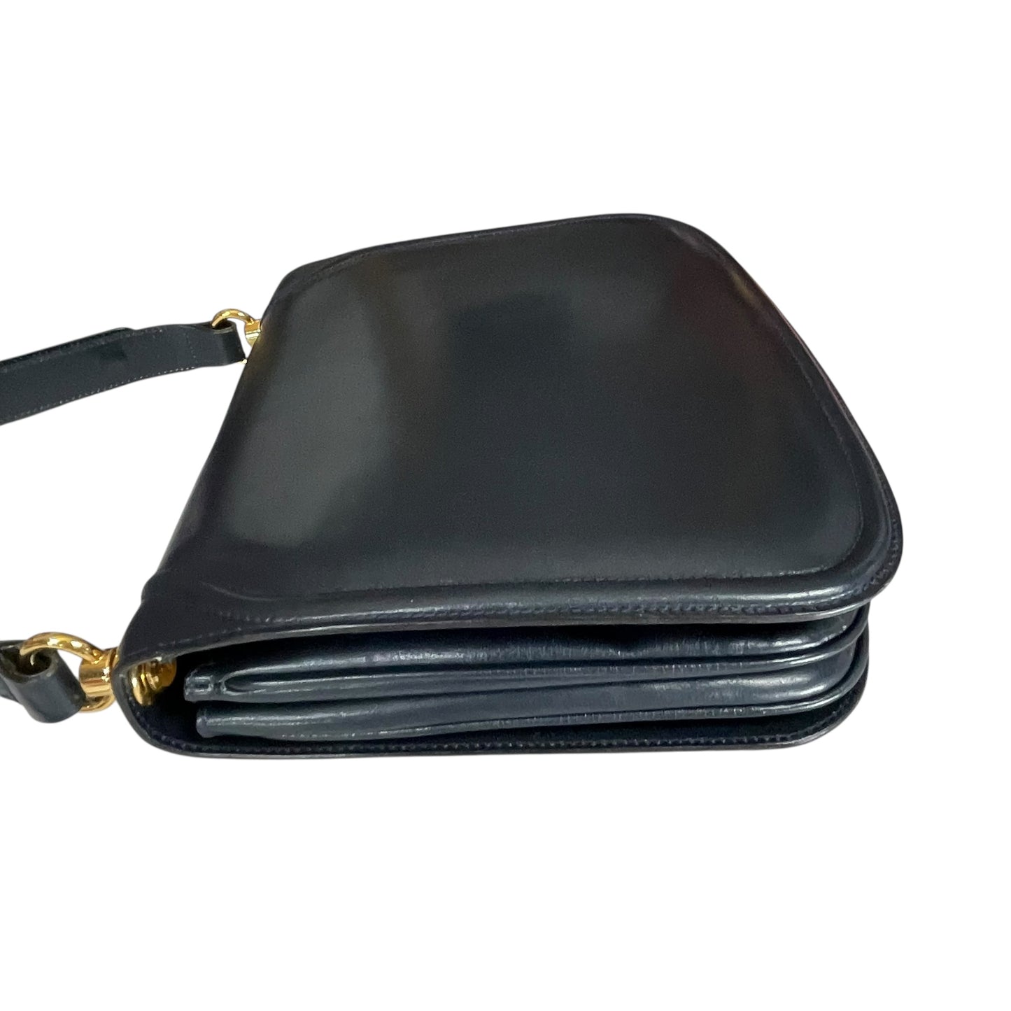 GG Blondie Navy GHW Blondie Flap Shoulder Two Way Purse