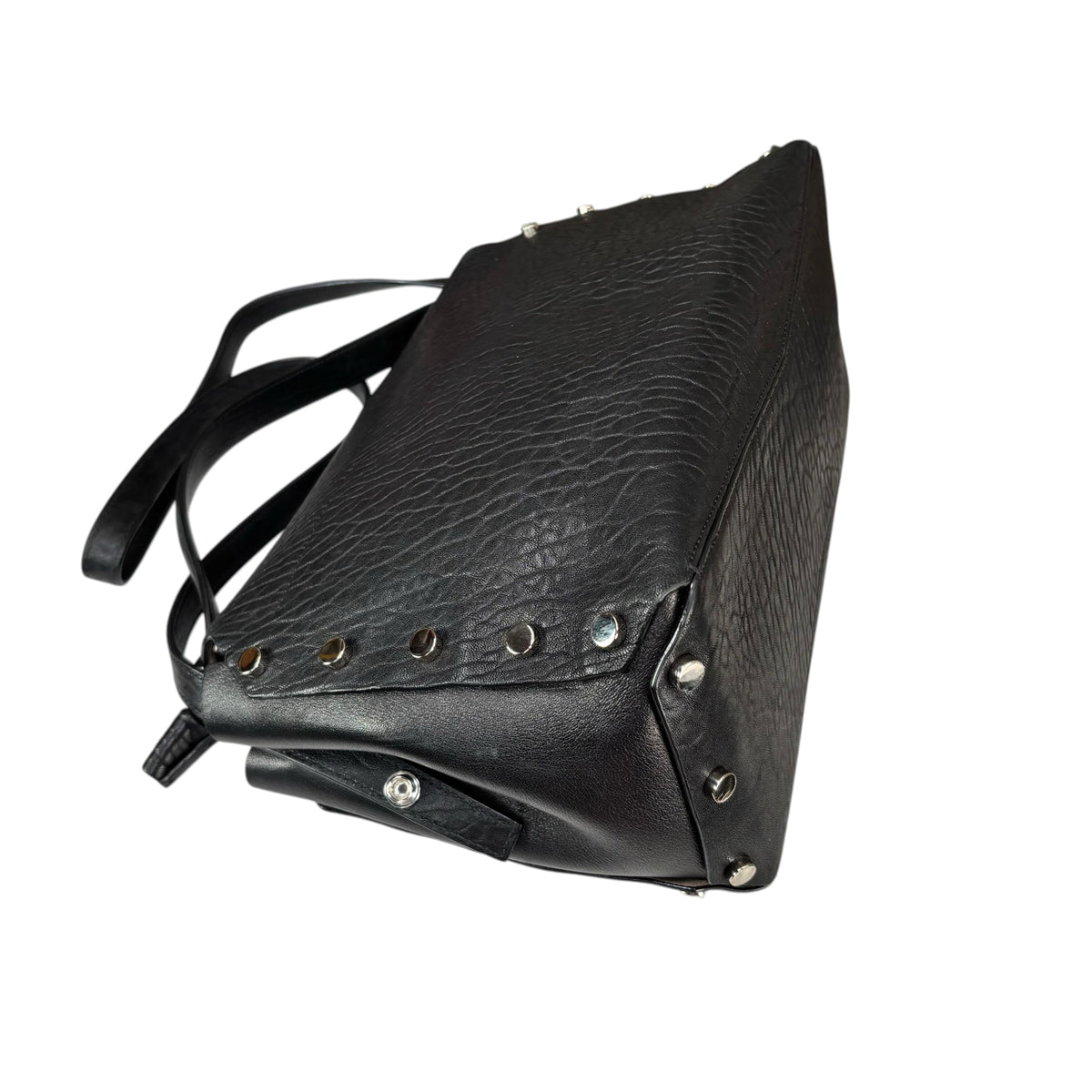 Jimmy Choo Lockett Black Large SHW 2-Way Satchel Bag