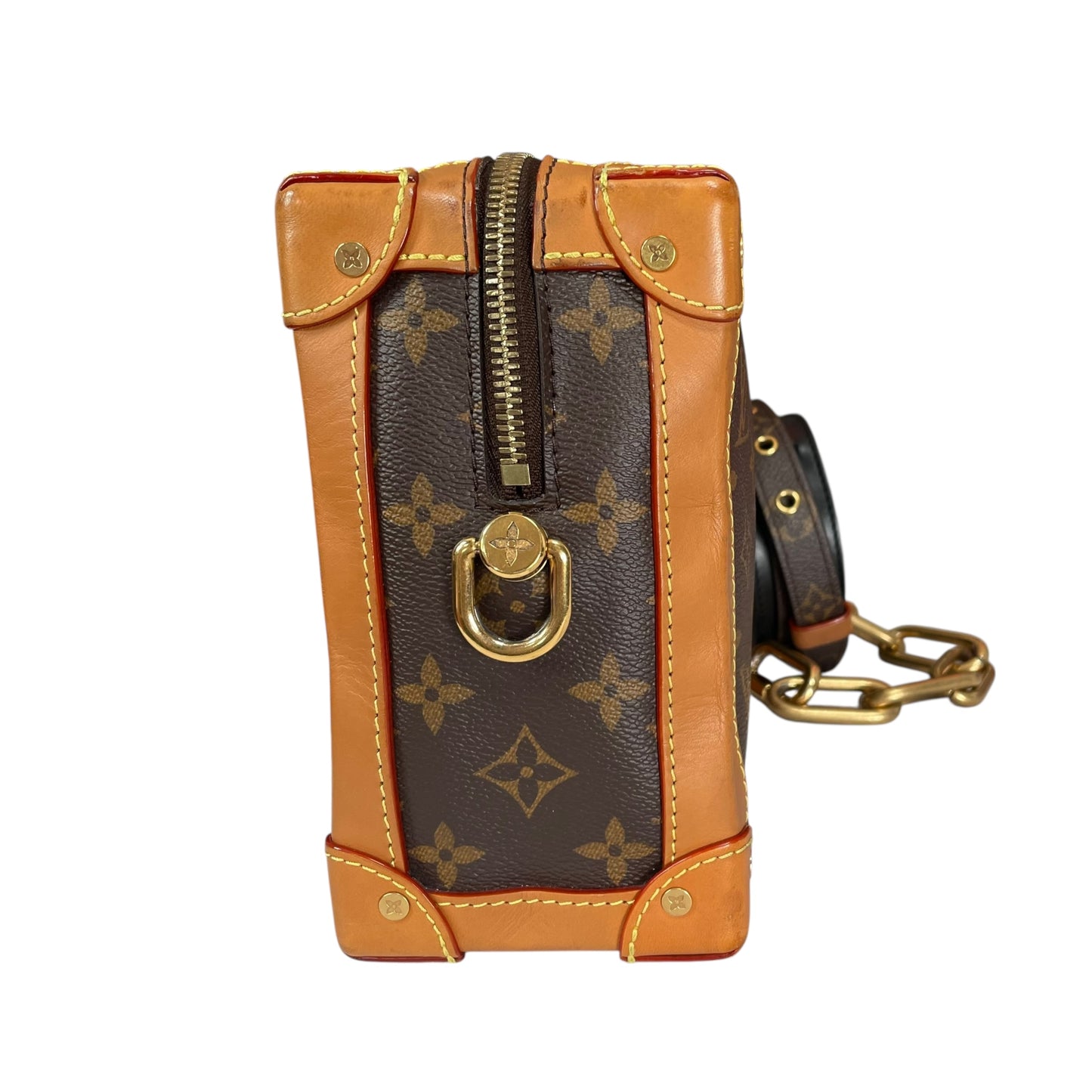 Louis Vuitton Limited 2019 Soft Trunk Heavy Duty Chain Dual Zip 18”-25” Strap