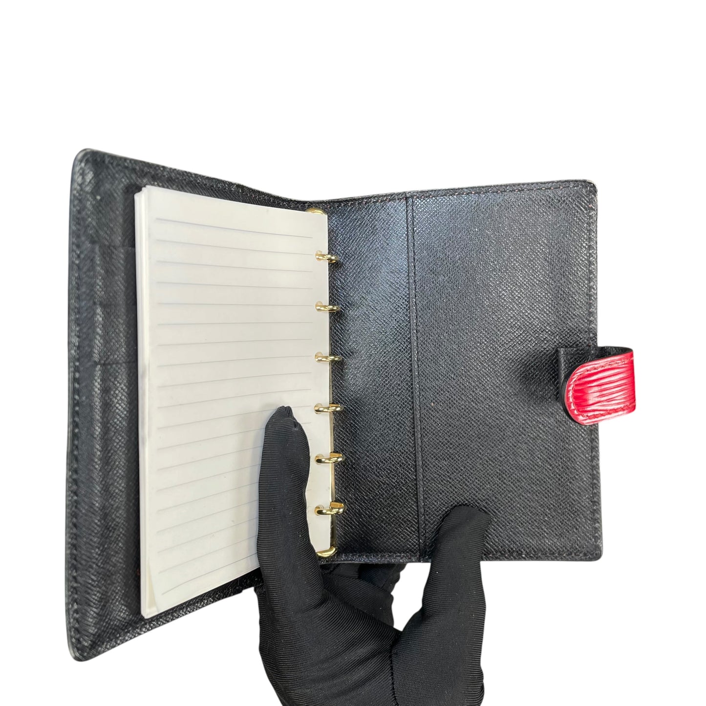 Louis Vuitton Agenda PM Red Epi Leather Gold Hardware Snap Closure Organizer