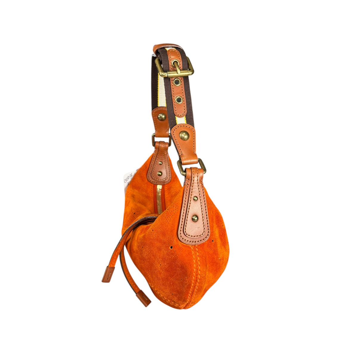 Louis Vuitton Y2K Onata Orange Suede Mahina PM Mini Leather Hobo Purse