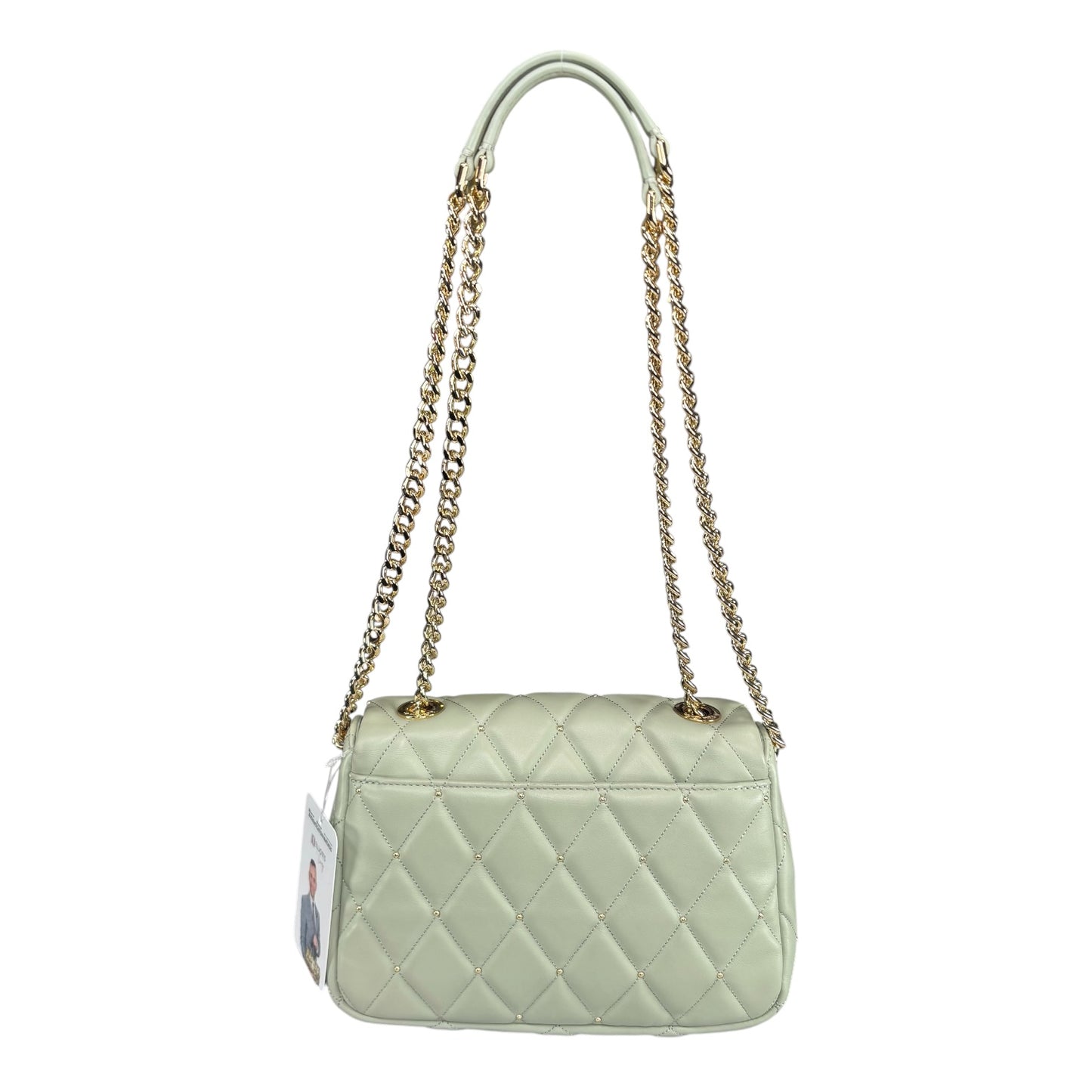 Kate Spade Light Green GHW Studded 2-Way Crossbody