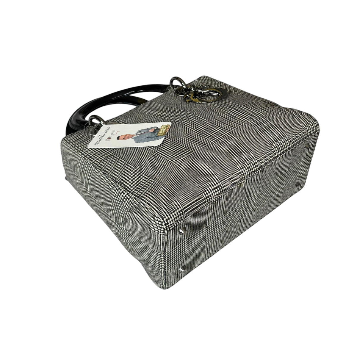 Christian Dior Lady Dior SHW Houndstooth Medium Purse