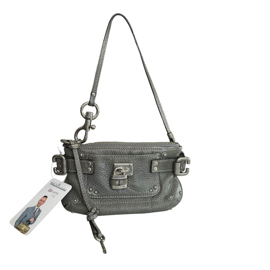 Chloe Paddington Grey Mini Leather Pouchette  SHW