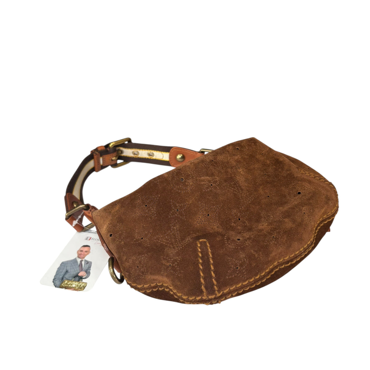 Louis Vuitton Y2K Mahina Monogram Brown Suede PM Hobo