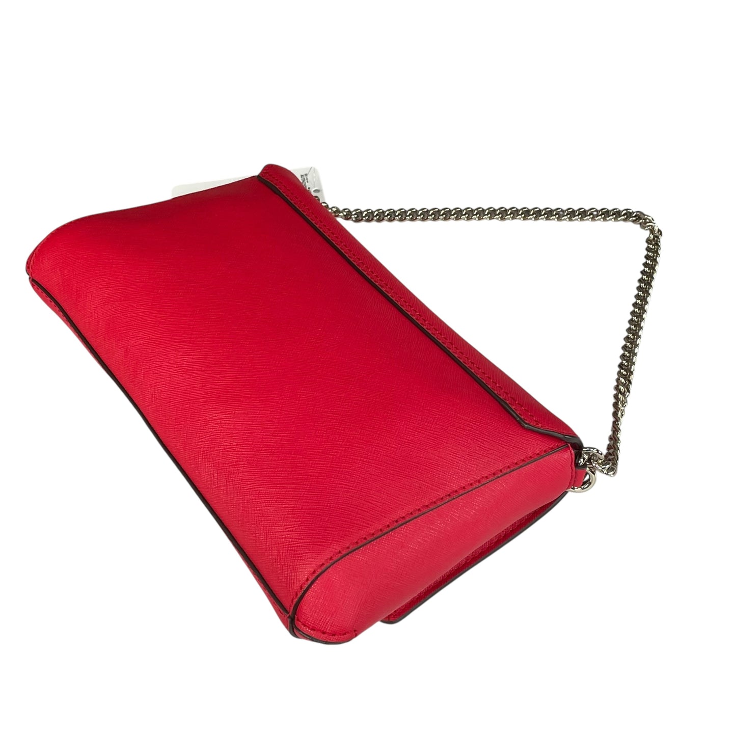 Kate Spade Laurel Red / Black Saffiano Leather Chain GHW 2-Way Flap Purse