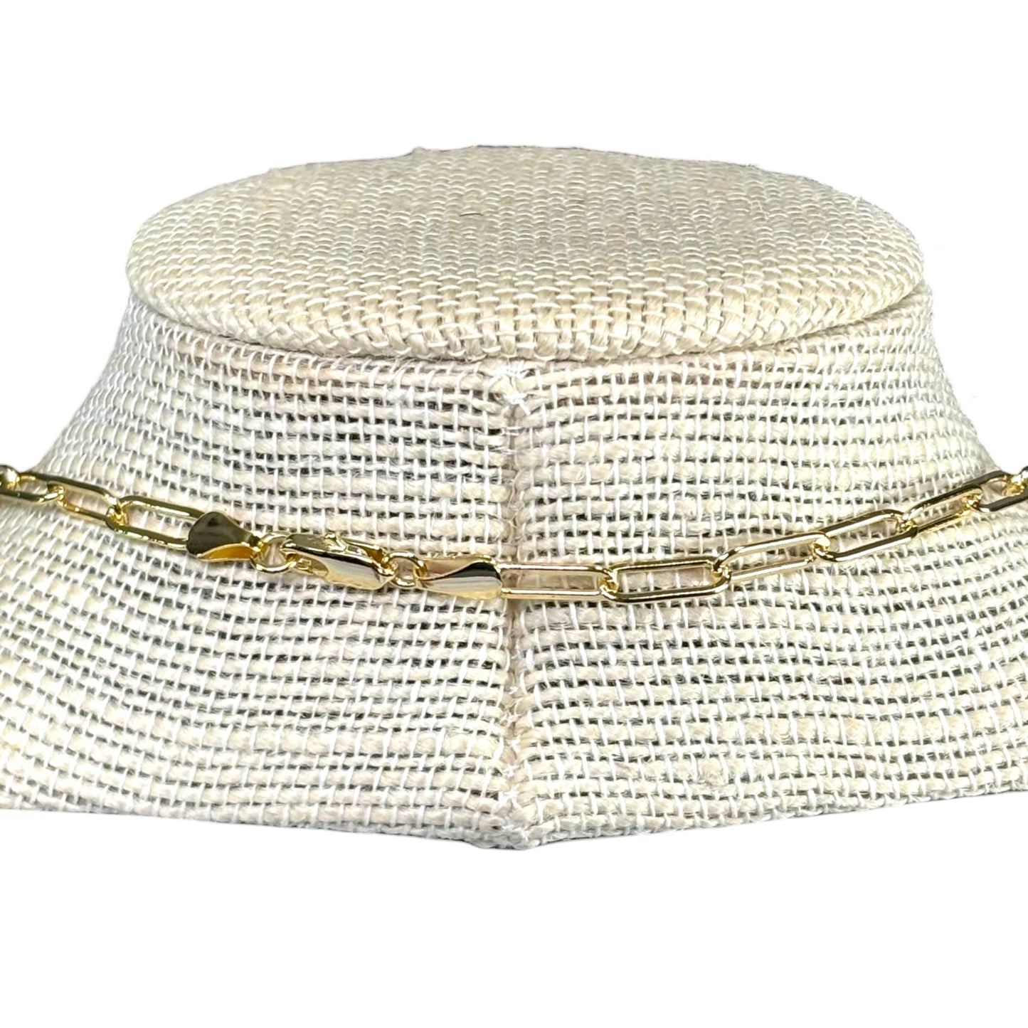 Louis Vuitton Lock & Key Convertible Necklace – 19” Gold-Tone Paperclip Chain