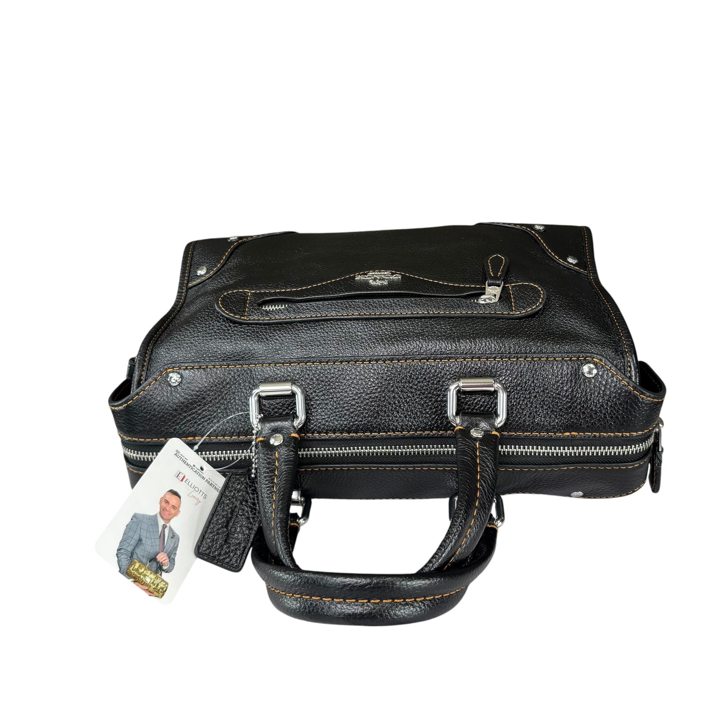 Coach Millie SHW Pebbled Leather Satachel Crossbody Bag