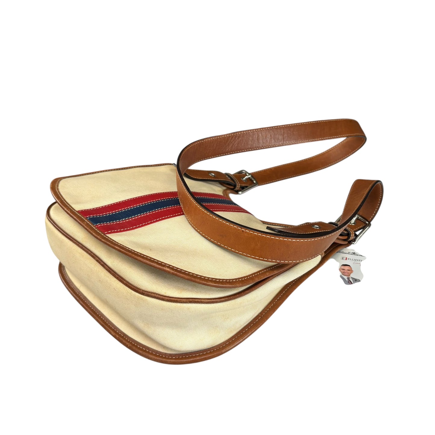 Coach Varsity Y2K Heritage Saddle Crossbody Canvas Bag