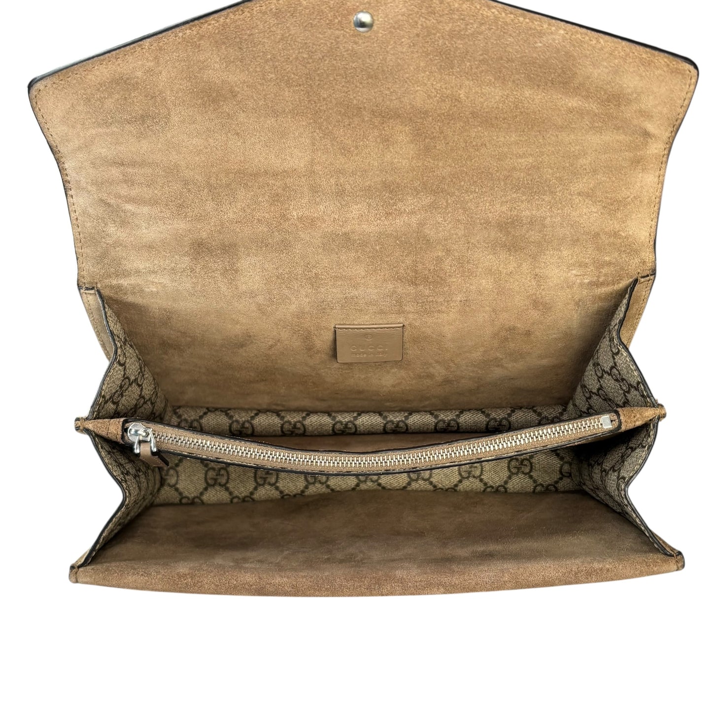 Gucci GG Dionysus Medium GG Supreme Canvas / Suede Shoulder Purse