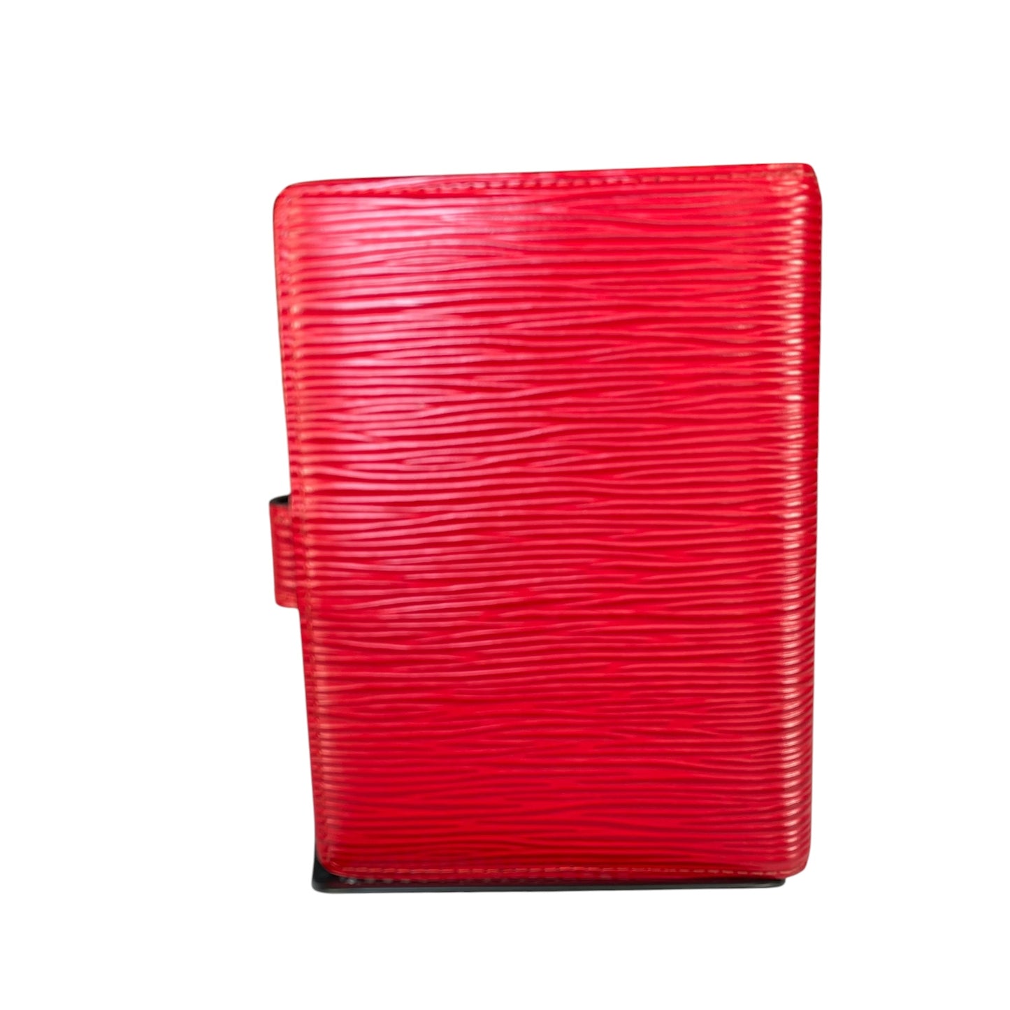 Louis Vuitton Agenda PM Red Epi Leather Gold Hardware Snap Closure Organizer