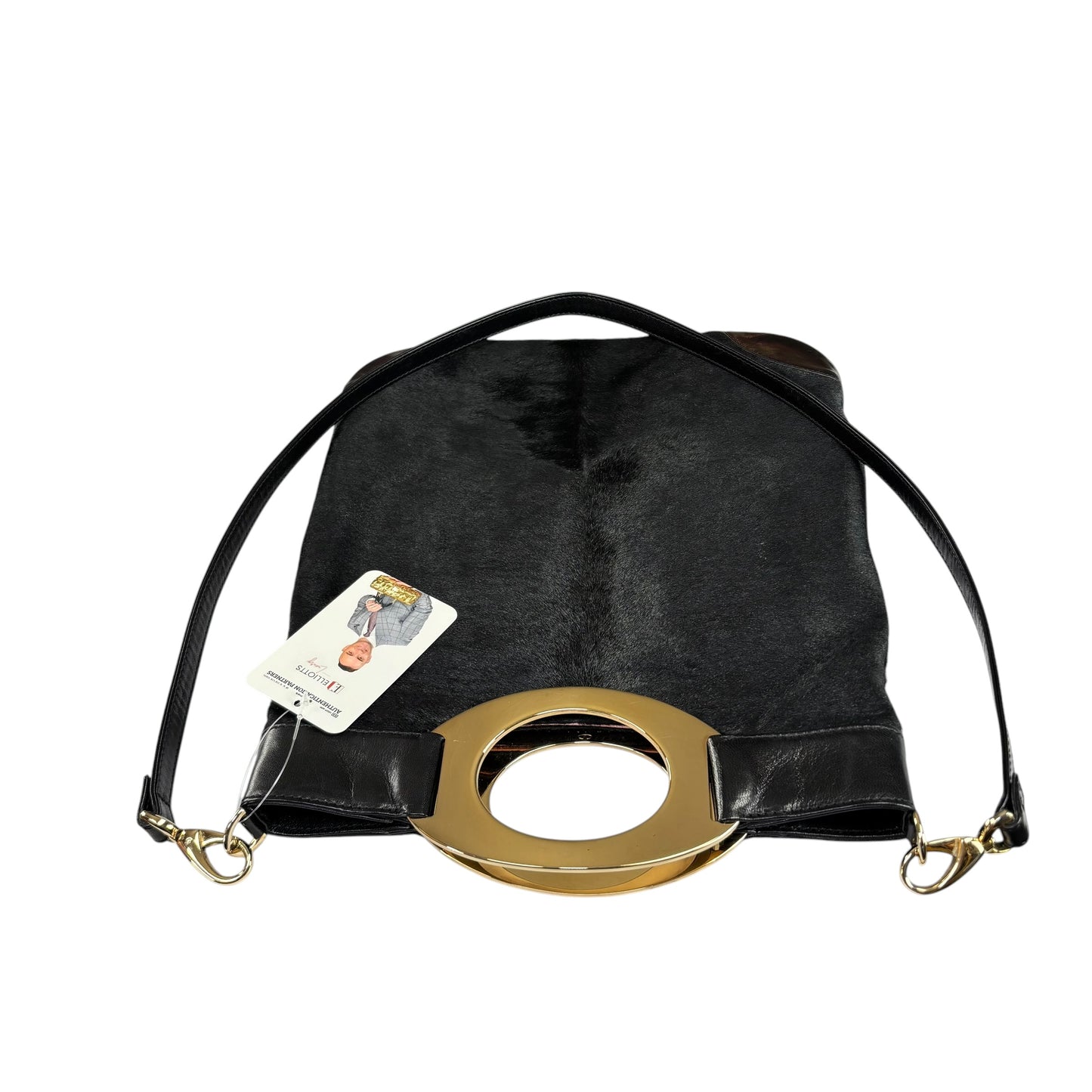 Valentino Garavani Slim GHW Pony Fur Leather Shoulder Purse