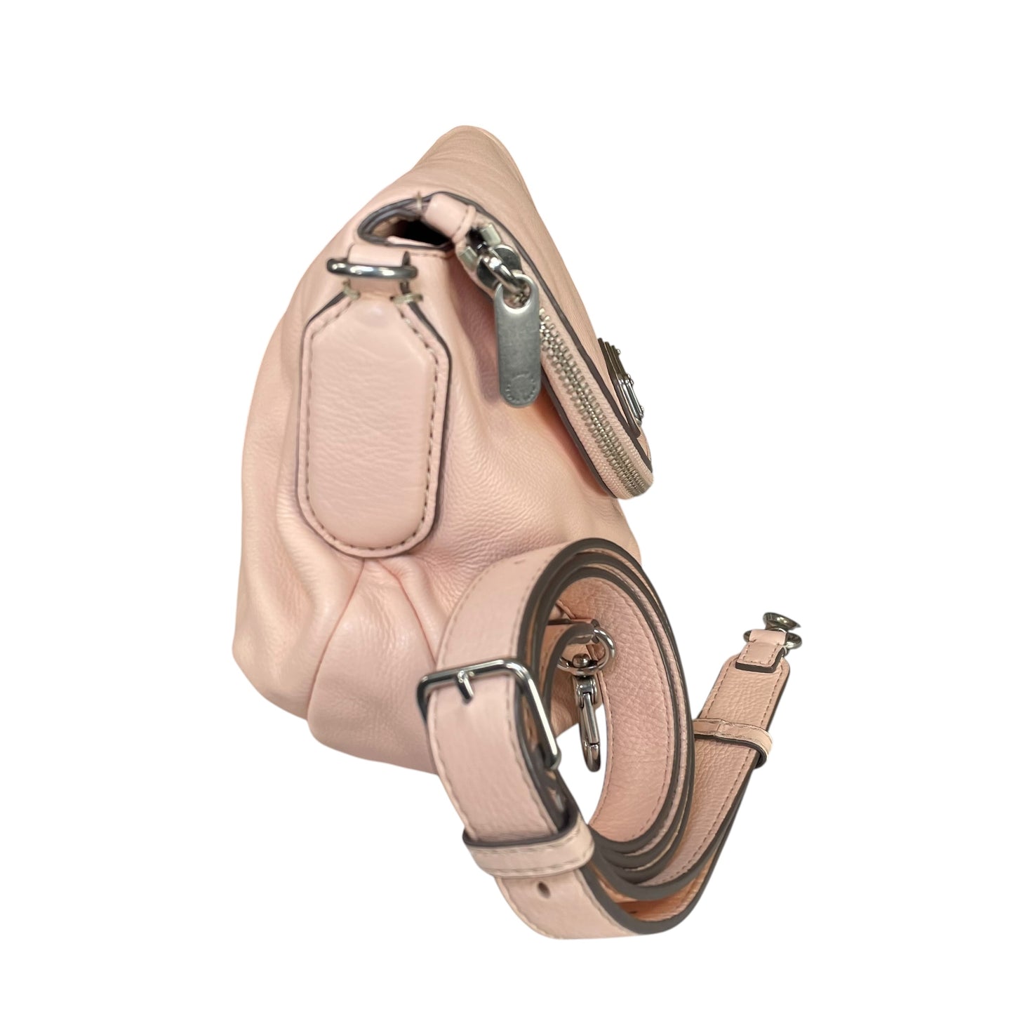 Marc By Marc Natasha Pink Crossbody Leather Satchel