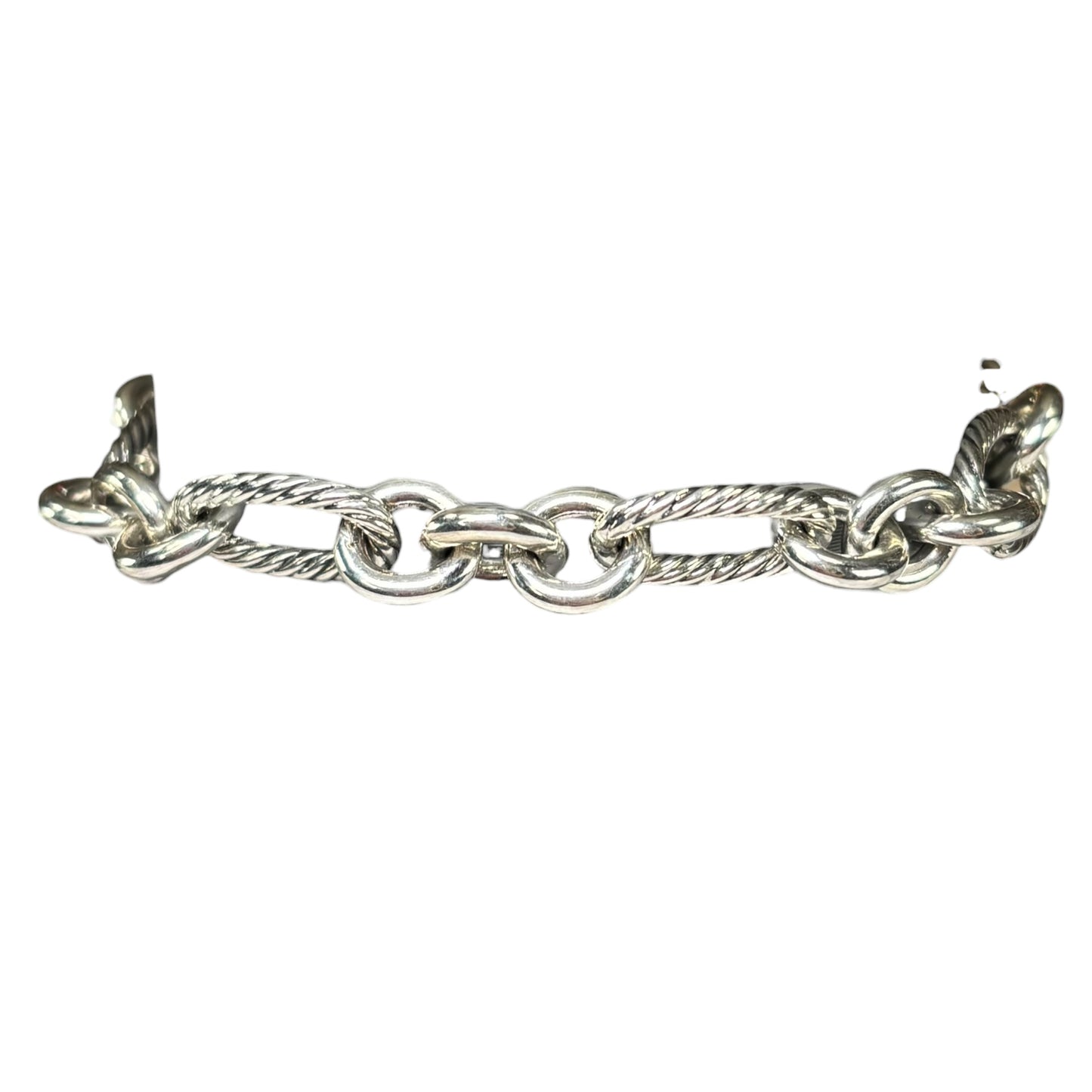 JAI by John Hardy Chunky Sterling Silver Oval Cable Link Bracelet 7” 925