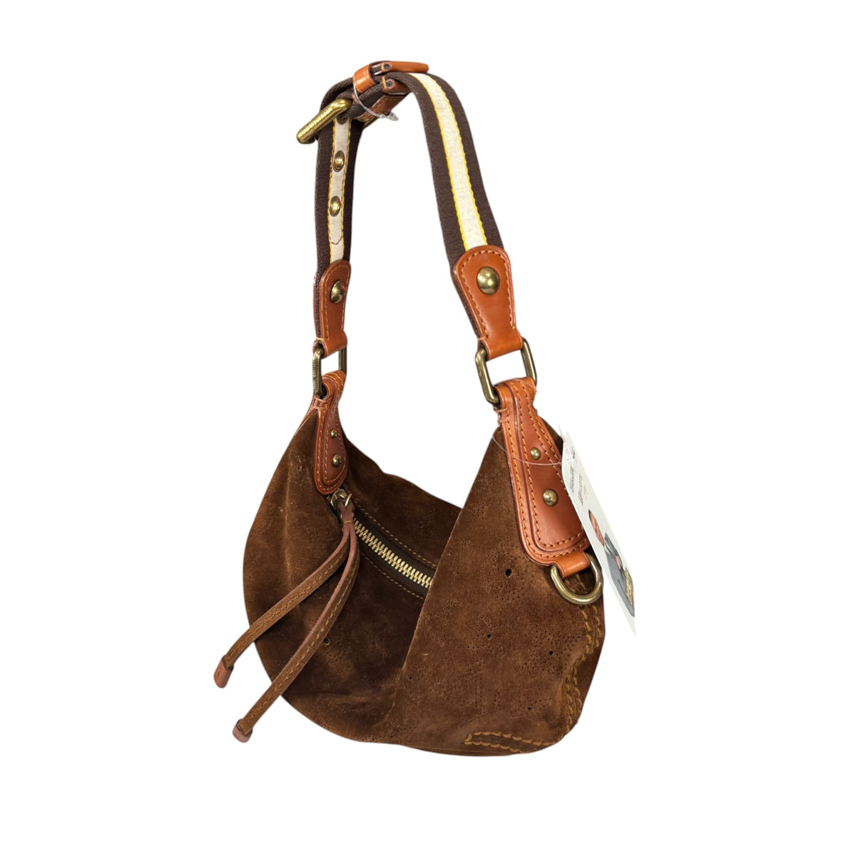 Louis Vuitton Y2K Mahina Monogram Brown Suede PM Hobo