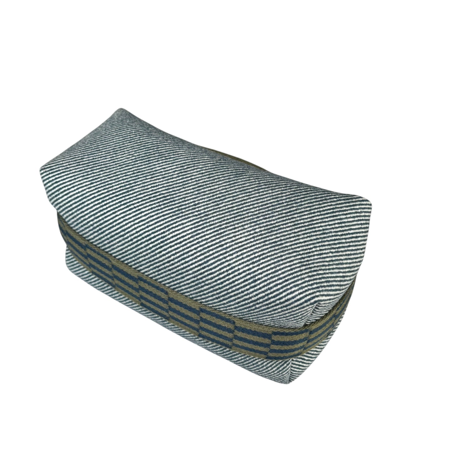 Hermes Bride-A-Brac Au Carre Case Navy / Green Wool